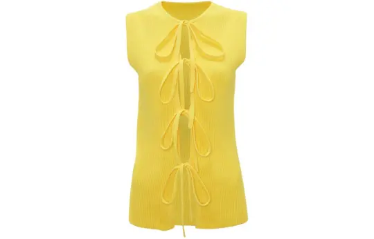 Jw Anderson lace-up ribbed-knit top