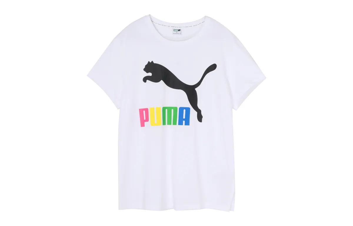 PUMA T-Shirts Women's Crew Neck Moderate Straight Fit