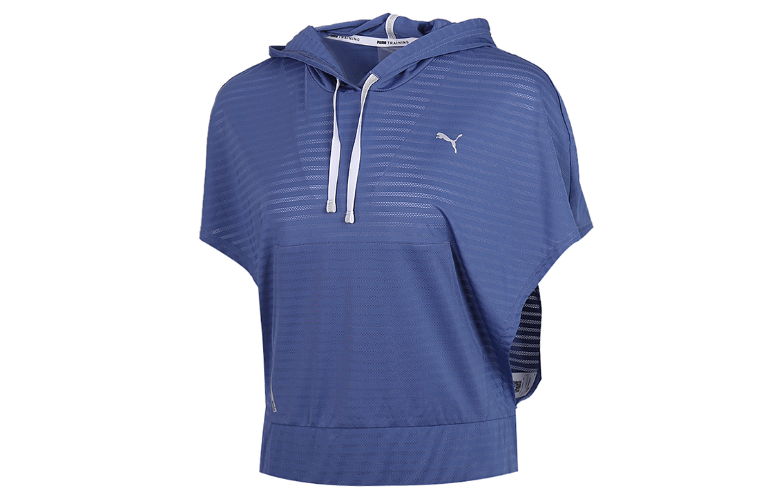 PUMA Neo Future T Shirts Women's Blue Hooded Moderate