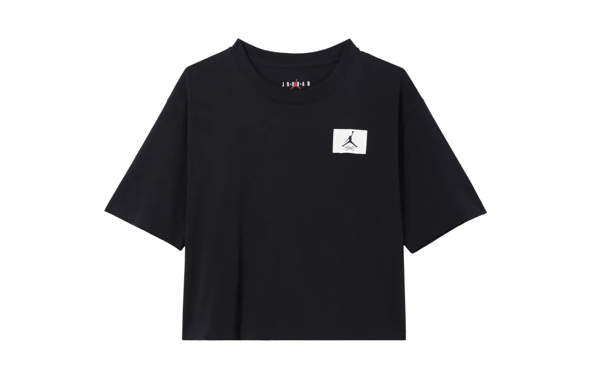 Jordan ESSENTIALS Drop Shoulder Sleeve T Shirt Women's Black
