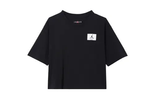 Jordan ESSENTIALS Drop Shoulder Sleeve T Shirt Women's Black