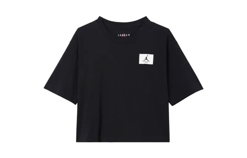 Jordan ESSENTIALS Drop Shoulder Sleeve T Shirt Women's Black