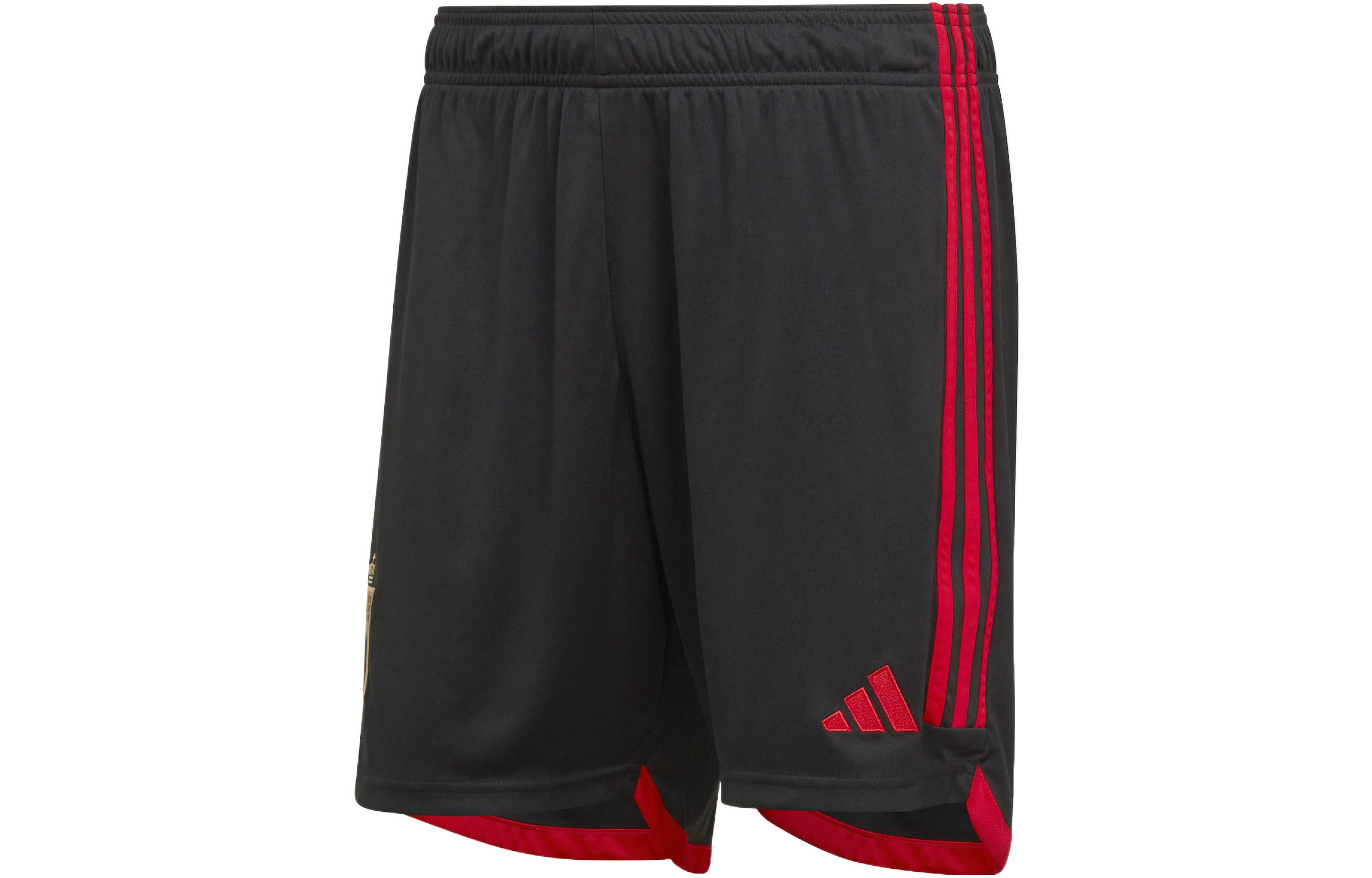 Adidas, football black shorts, 22 years, with embroidery, with your logo imprint