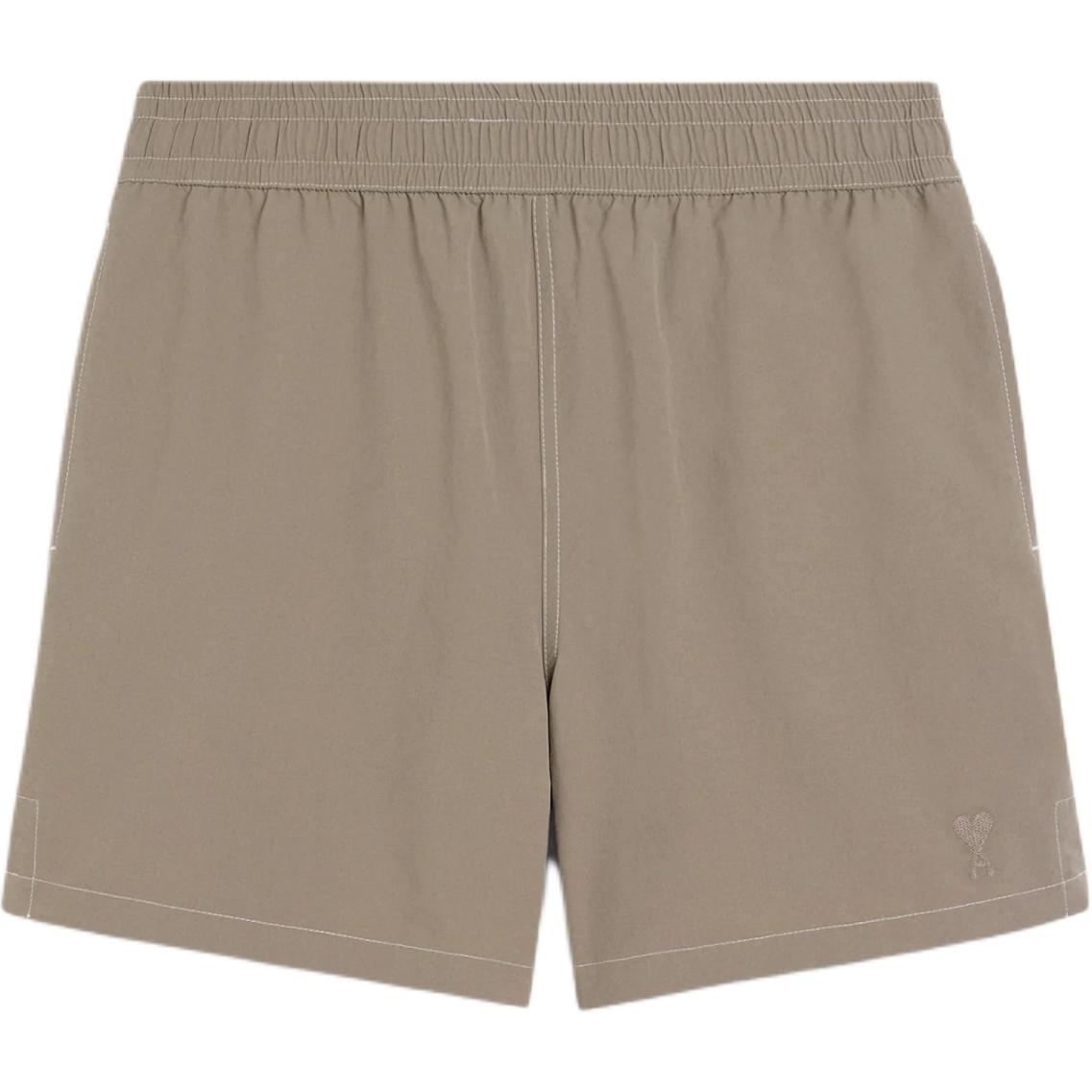 Ami Paris Logo Embroidered Beach Shorts