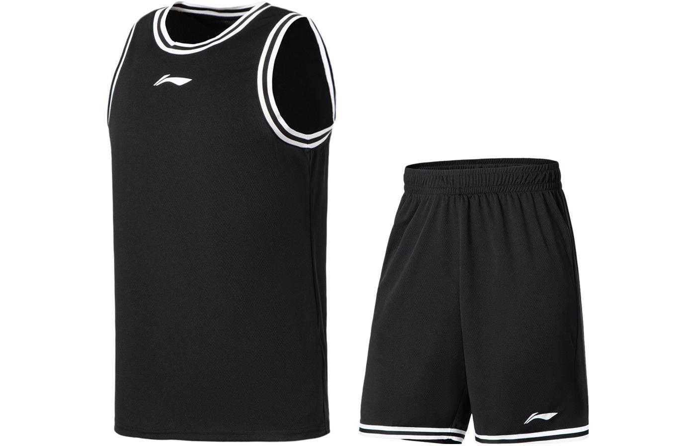 Li Ning Sports Basketball Collection Basketball Suits Men’s Black Moderate Other