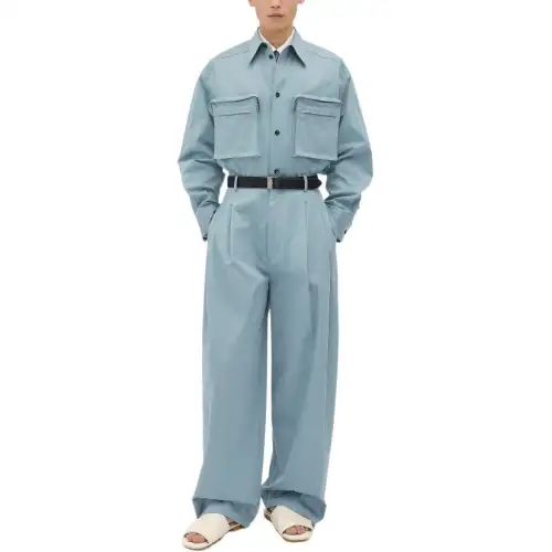 Bottega Veneta Casual Pants Men's Steel Blue