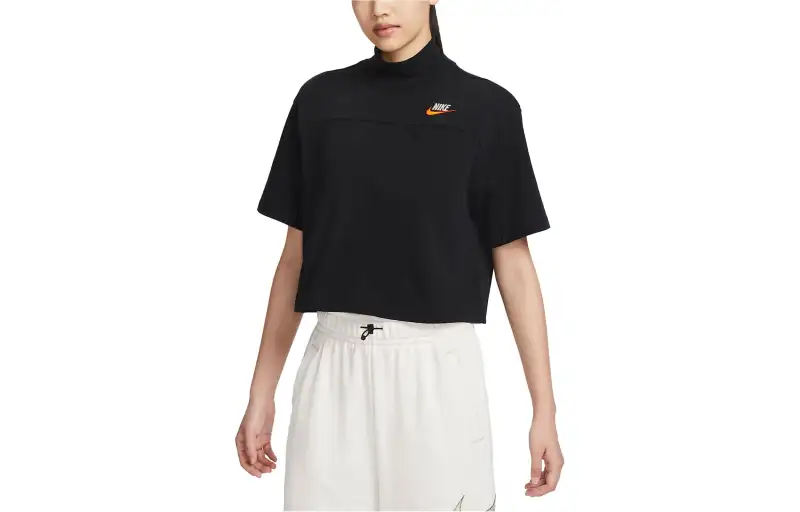 Nike Drop Shoulder Sleeve T Shirt Women's Black