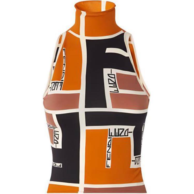 Женская майка Fendi SS24 (разноцветная)