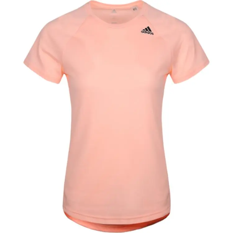 Adidas T-Shirts Women's Yellow Crew Neck Moderate