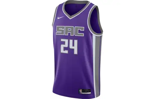 Nike NBA Team Alphanumeric LogoSW Fan Edition 20-21 Season Team Limited Kings Hield No. 24 Basketball Vest Men’s Purple