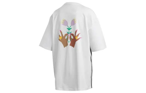 Adidas Originals T Shirts Women's Crew Neck Moderate Straight Fit