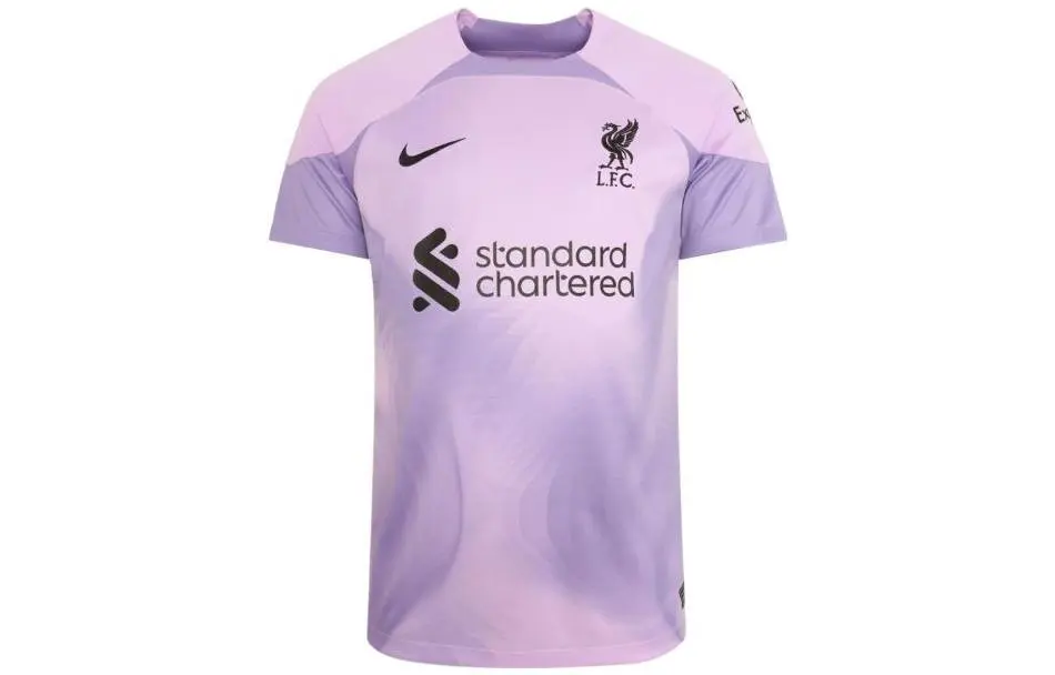Nike Liverpool Soccer Jerseys Men's Purple Moderate Straight Fit