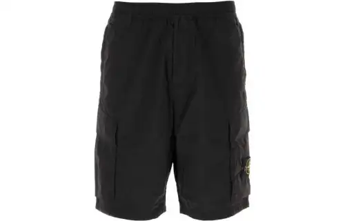 STONE ISLAND Casual Shorts Men's Black Moderate