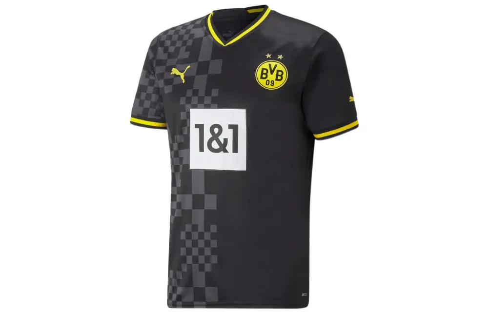 PUMA Borussia Dortmund Retro Soccer Jerseys Men's Black