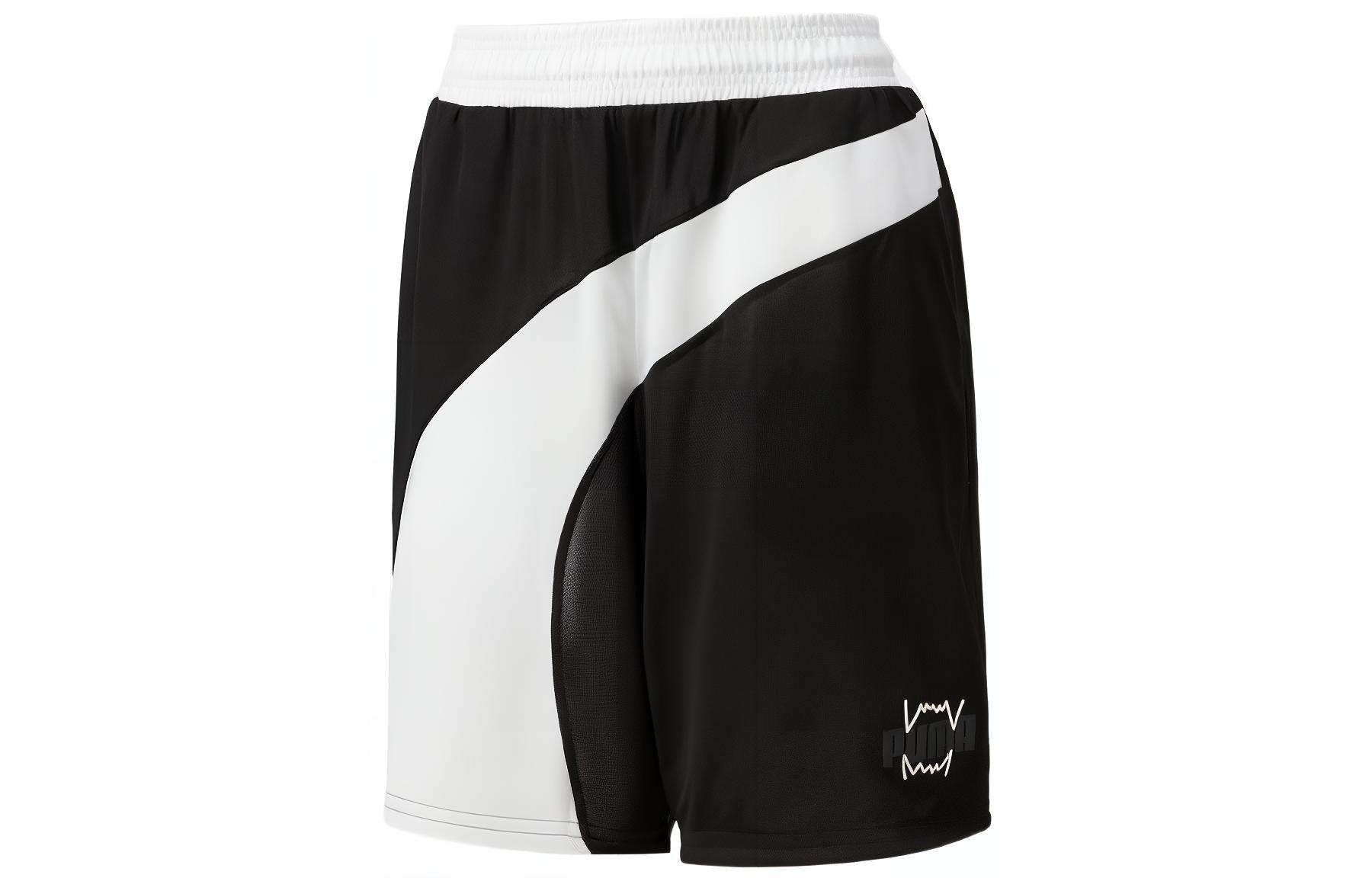 PUMA TEAMWEAR FLARE Basketball Shorts Men’s Black White