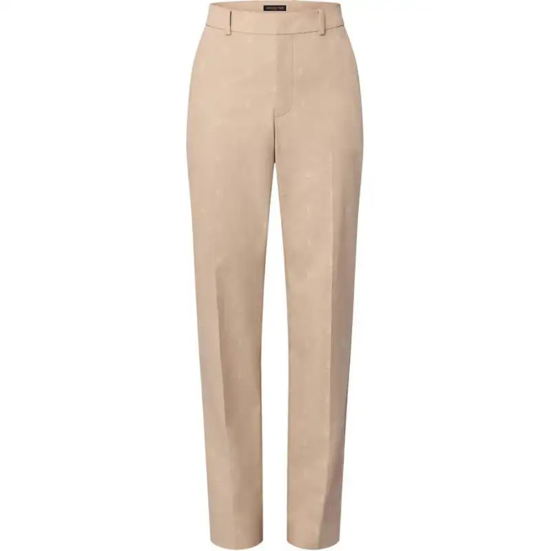 Lv Lv Blason Cotton Jacquard Chino Pants