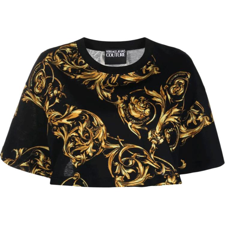 Женская футболка Versace JEANS COUTURE (черная)