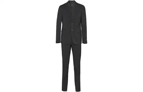 single-breasted wool-mohair suit