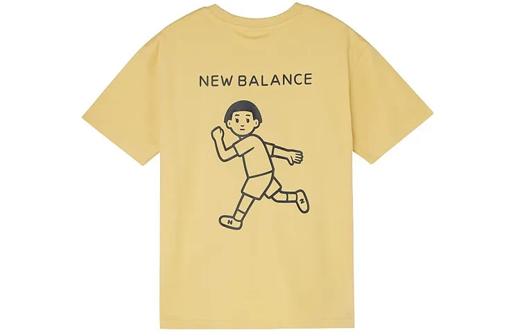 New Balance Noritake Collection Set in Sleeve T Shirt Women's Yellow