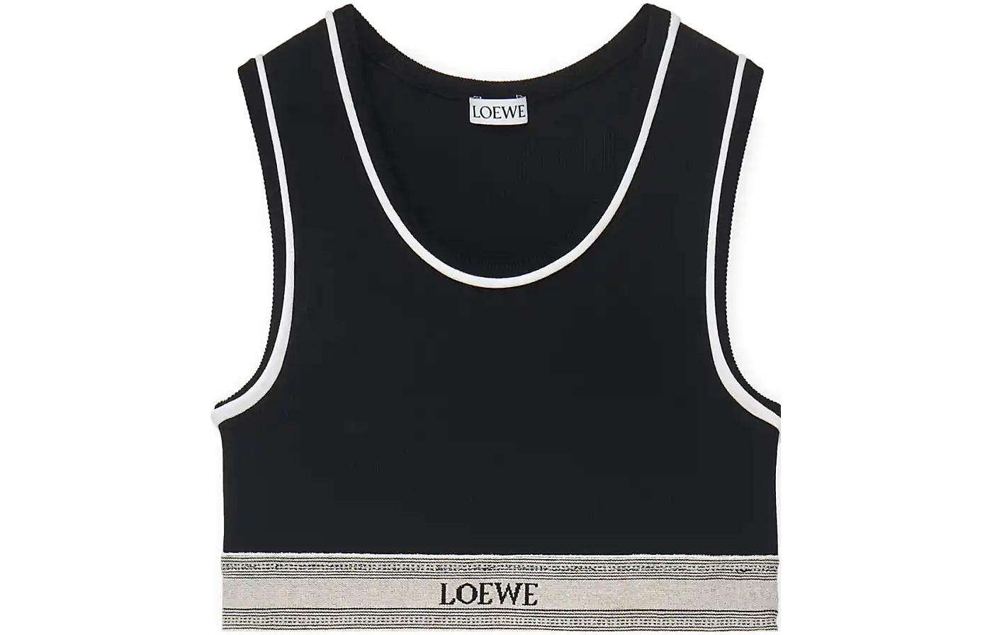 Женская майка LOEWE LOEWE SS23 (черно-белая)