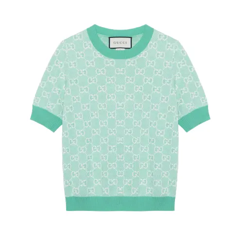 GUCCI Women's Wool T-shirt Green