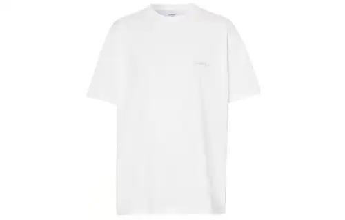 Burberry Drop Shoulder Sleeve T Shirt Women's White
