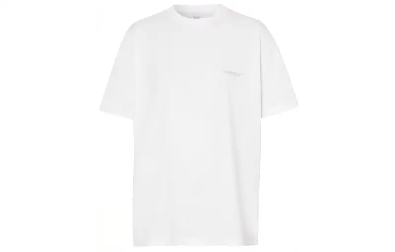 Burberry Drop Shoulder Sleeve T Shirt Women's White