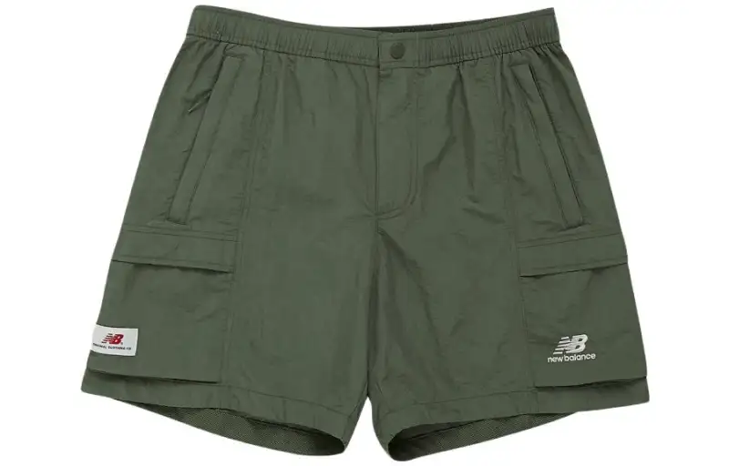 New Balance Casual Shorts Men's Olive Green Moderate