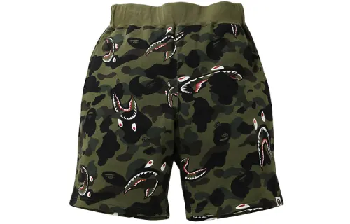 A BATHING APE Camouflage shark, sports shorts, loose fit