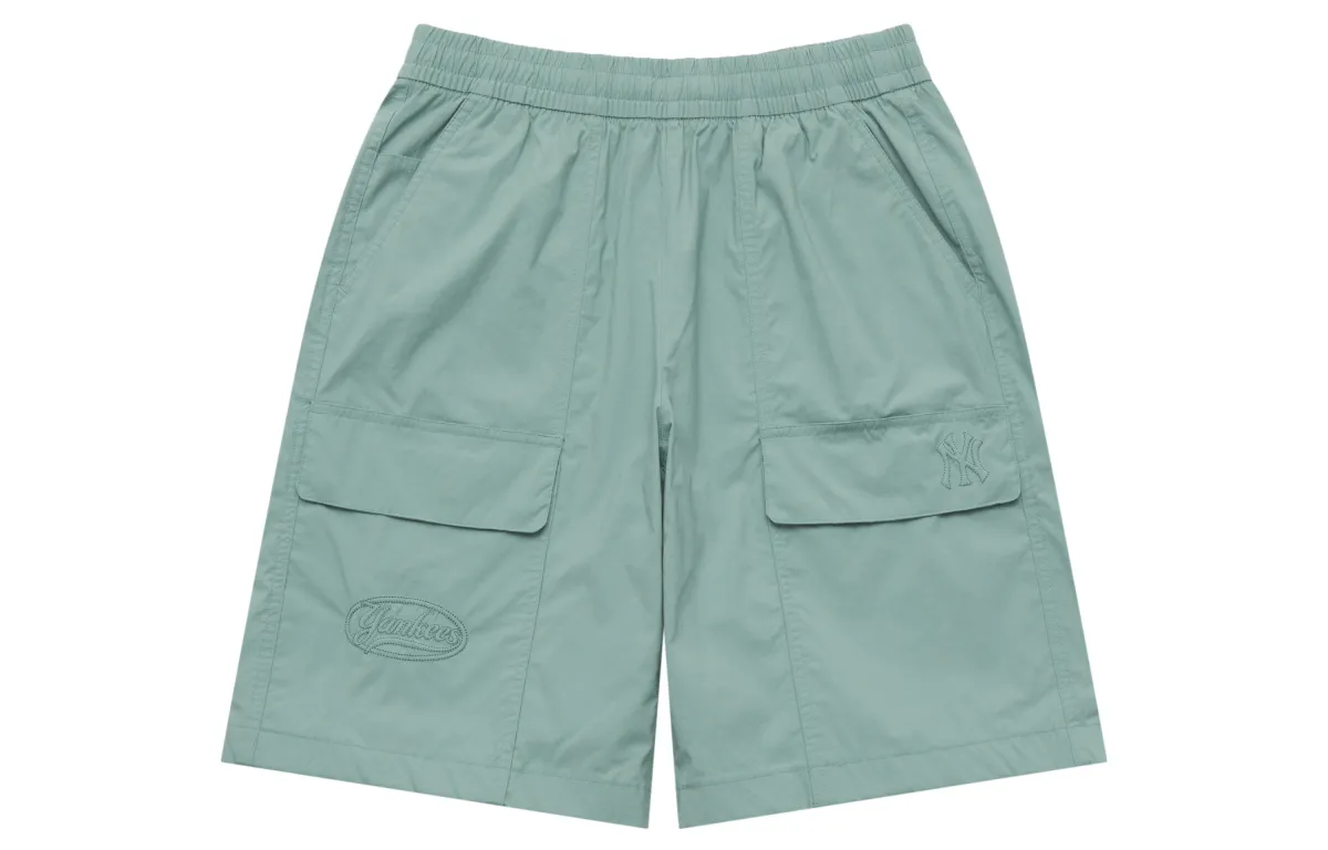 MLB Preppy Style Collection New York Yankees SS25 Cargo Shorts Unisex Mint Green