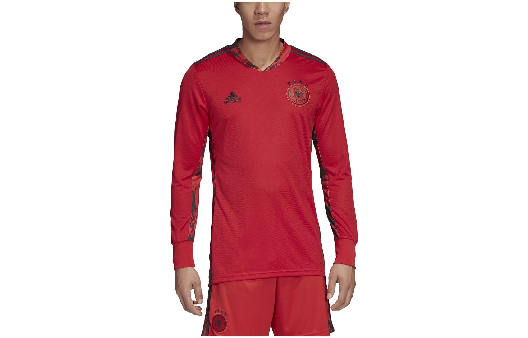 Adidas UEFA European Football Championship Germany Team Soccer Jerseys Men’s Red Moderate Straight Fit