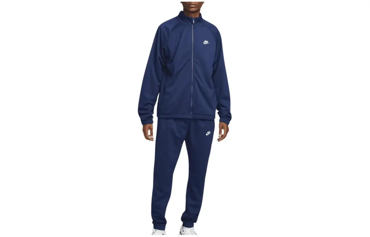 Nike Poly Knit Tracksuit Casual Sportswear Men's Marine Blue