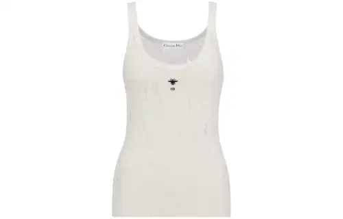 DIOR SS24 Tank Top Women's Ecru