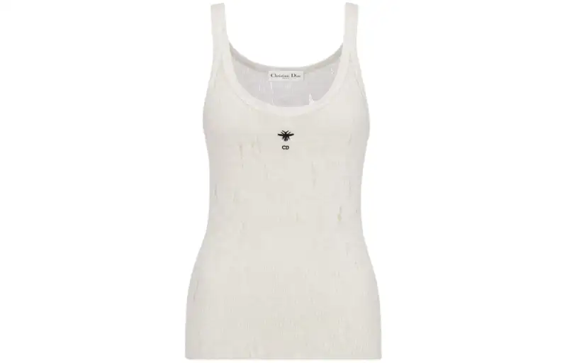 DIOR SS24 Tank Top Women's Ecru