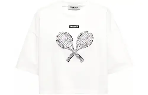 MIU MIU FW22 Crop Top Women's White