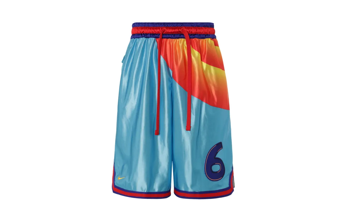 Nike Sports Shorts Men's Blue Moderate Straight Fit Pants