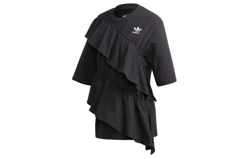 Adidas Originals Set in Sleeve T Shirt Women's Black