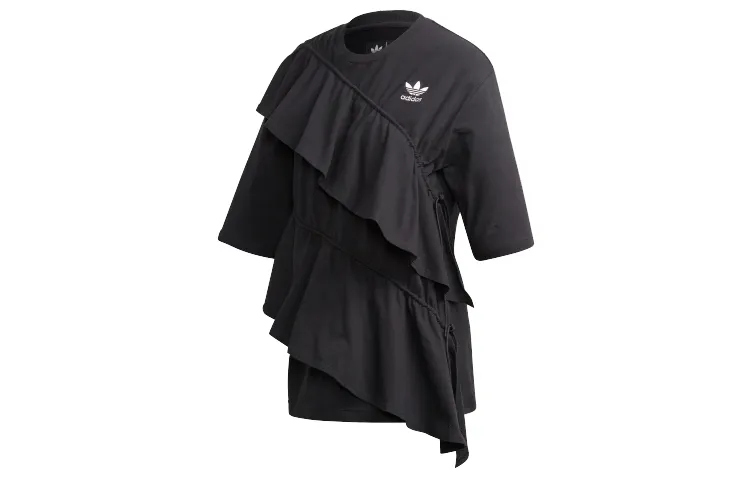 Adidas Originals Set in Sleeve T Shirt Women's Black