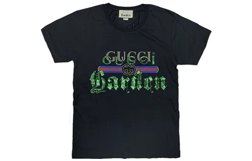 GUCCI T Shirts Women's Black Crew Neck Moderate Straight Fit
