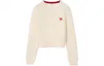 LOEWE SS22 Fitted Sweater Women's Cotton White