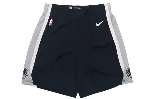 Nike NBA San Antonio Spurs SW Fan Edition 19-20 Season Icon Edition Color Block Striped Basketball Pants Men's Black