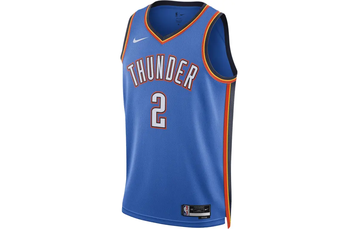 Nike Oklahoma City Thunder Icon Edition 2022/23 Men's Nike Dri-FIT NBA Swingman Jersey Blue