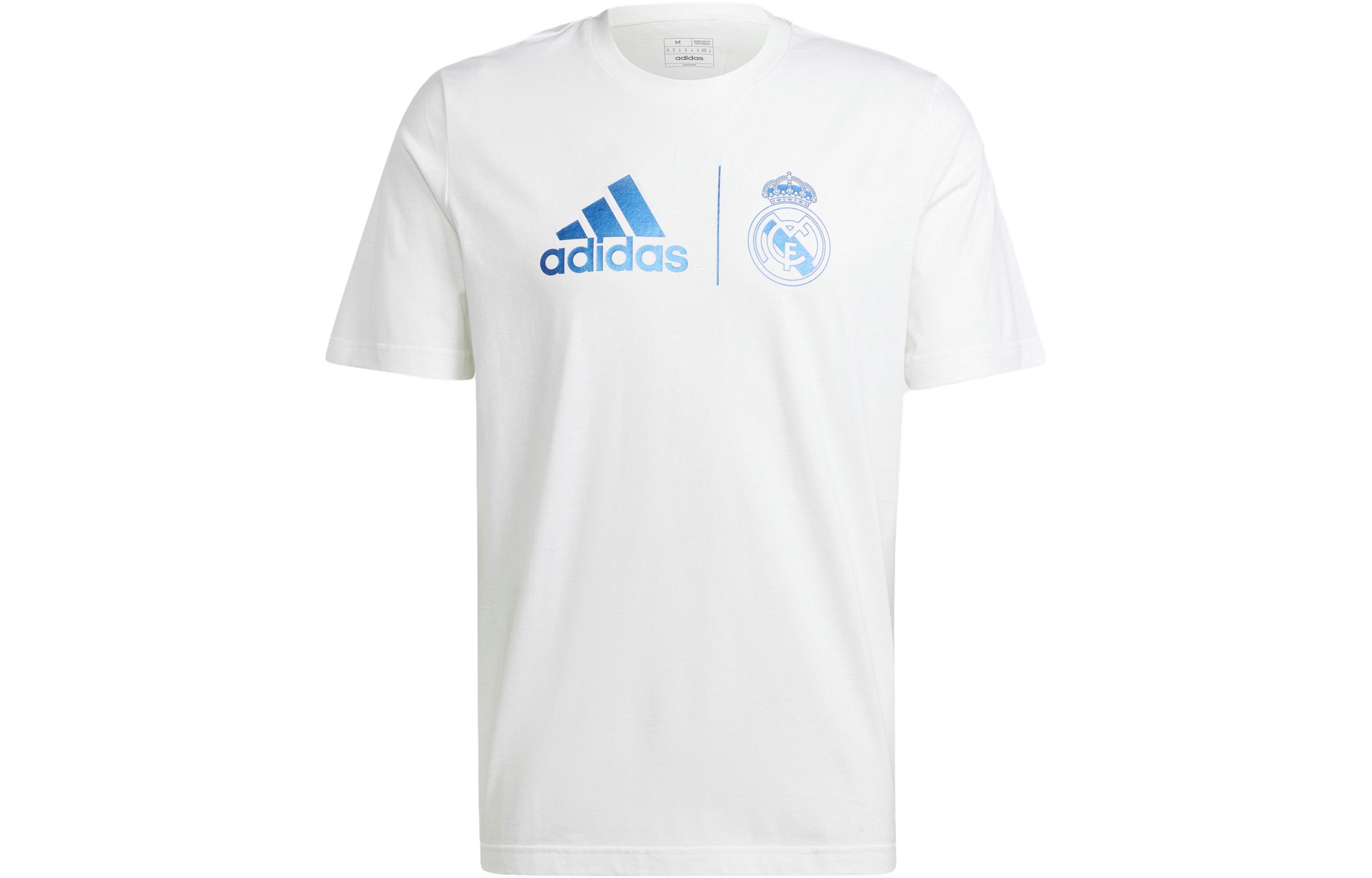 Adidas Real Madrid Soccer Jerseys Men's White Moderate Straight Fit