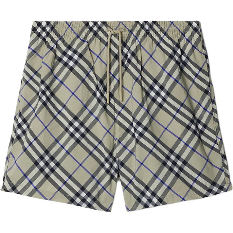 Burberry Checked Drawstring waist Swim Shorts