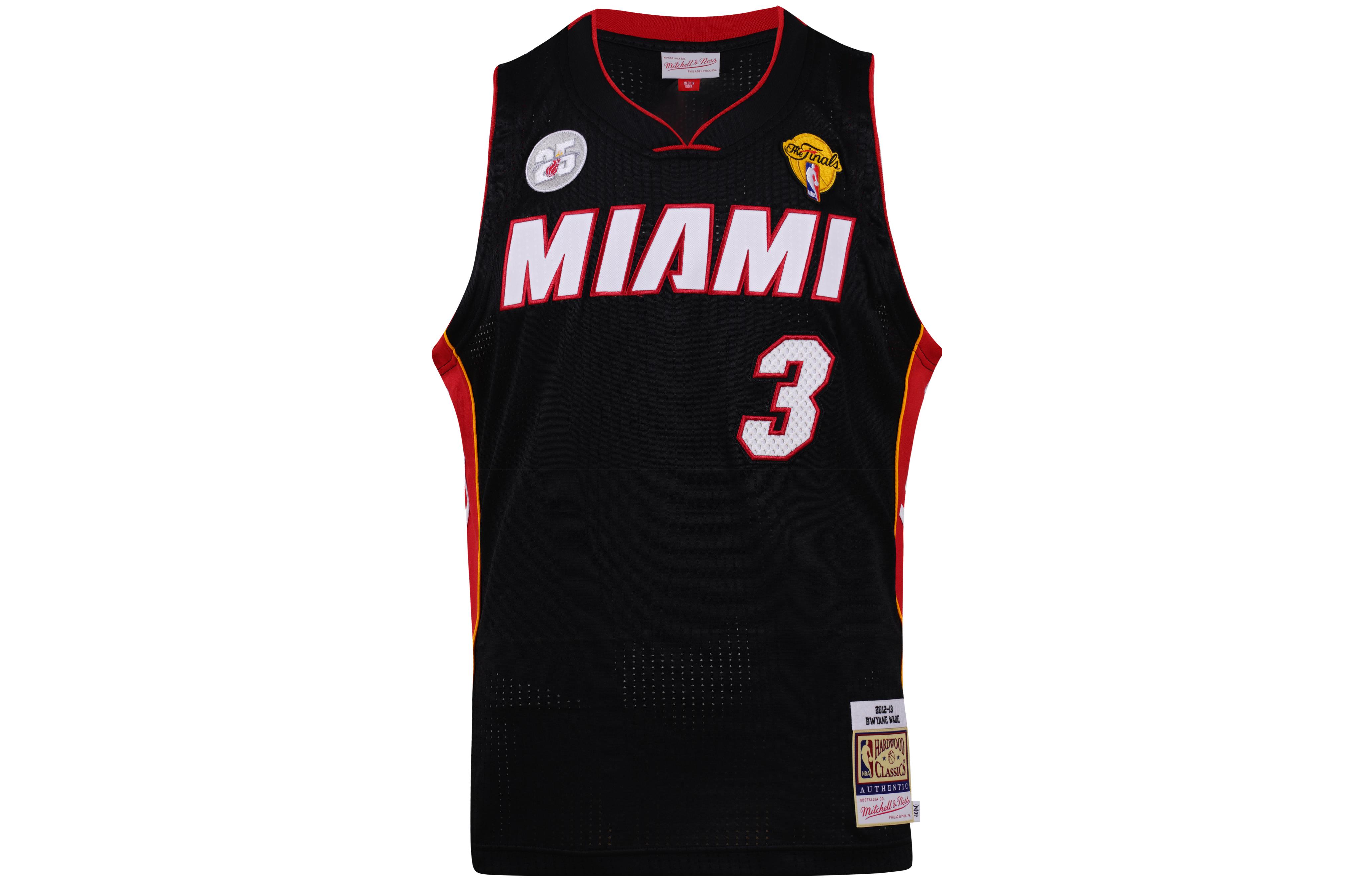 Mitchell Ness «NBA Miami Heat 2012 Dwyane Wade» road finals jersey