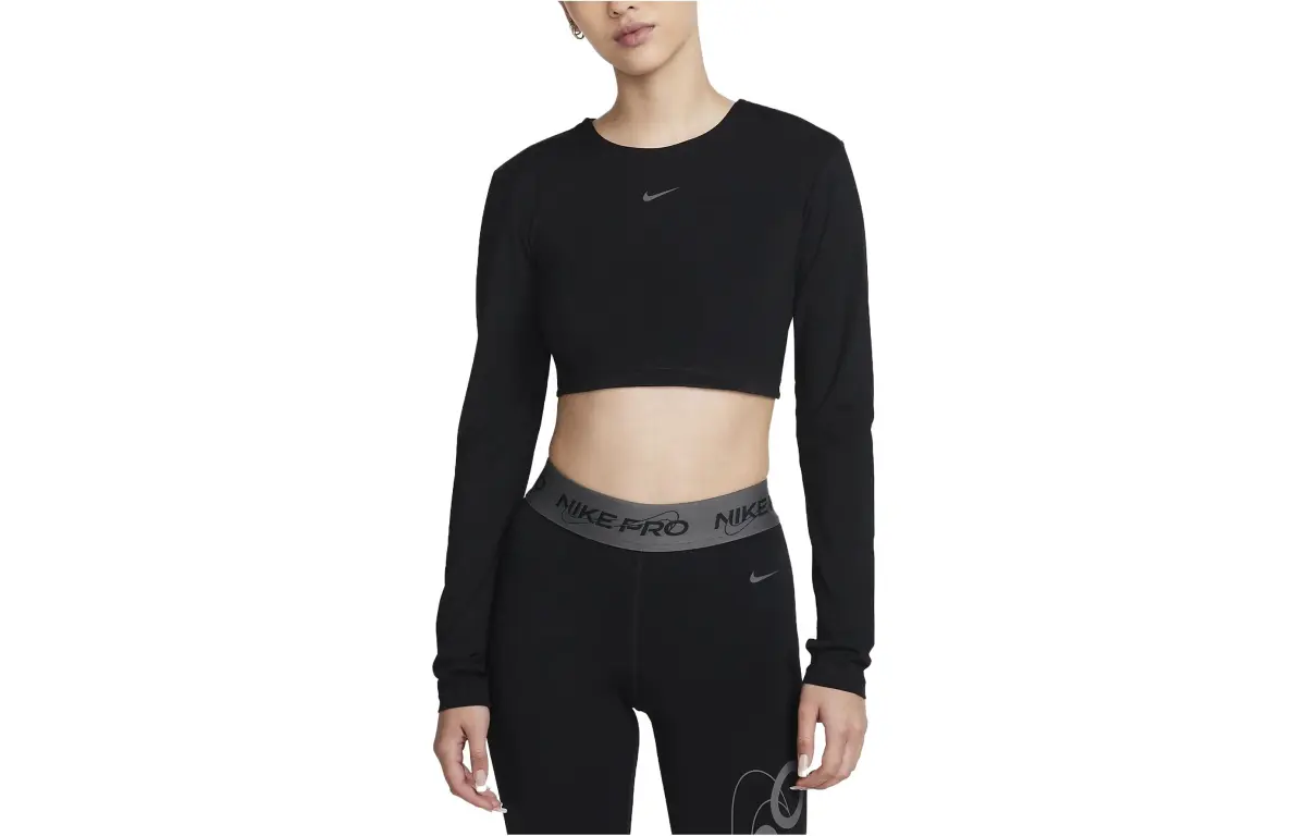 Nike T-Shirts Women's Black Crew Neck Moderate Other