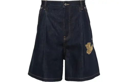 OFF-WHITE 90SLOGO Den Shorts
