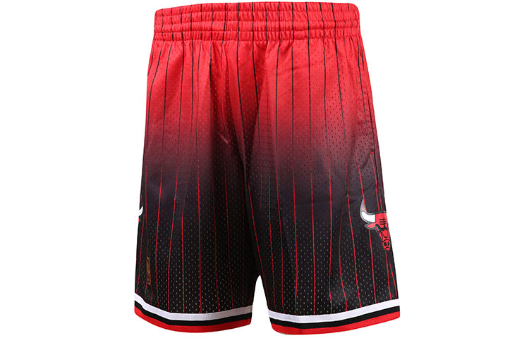 Mitchell Ness Basketball Shorts Men’s Black Red Moderate Straight Fit Pants