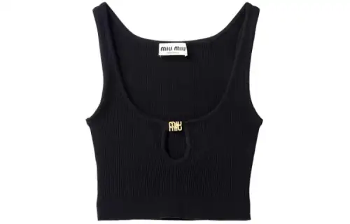 MIU MIU SS24 Tank Top Women's Black