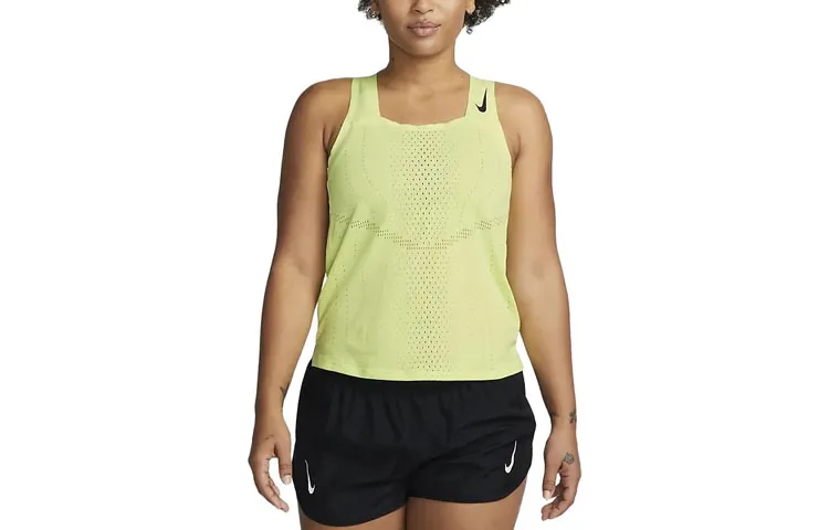 Nike Tank Tops Women's Neon Yellow Straight Fit